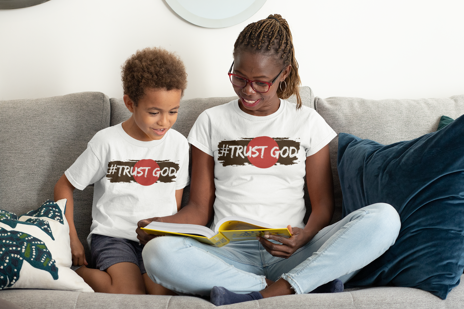 #TrustGod - White (Red) T-Shirt